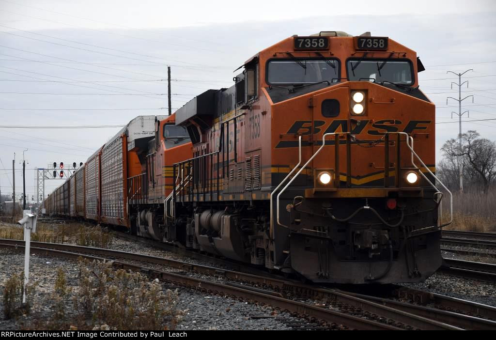 Vehicle train rolls east